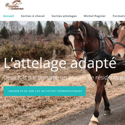 Site de Les Attelages du Grandvaux - Attelages chevaux jura : calèche ...